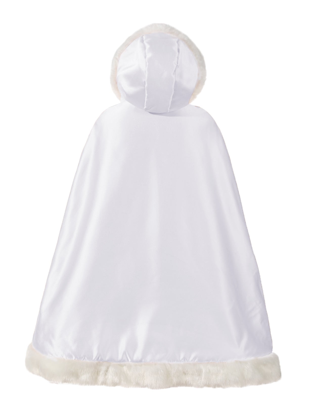 Cape en fourrure pour tout-petit : costume de demoiselle d'honneur et de cape à capuche de Noël
