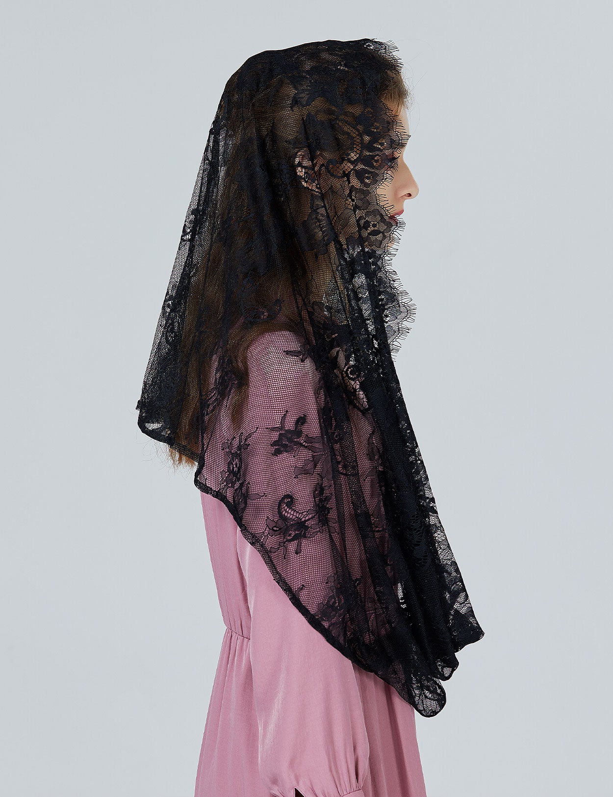Elegant Mantilla Veil for Church Wedding & Latin Mass Ceremonies