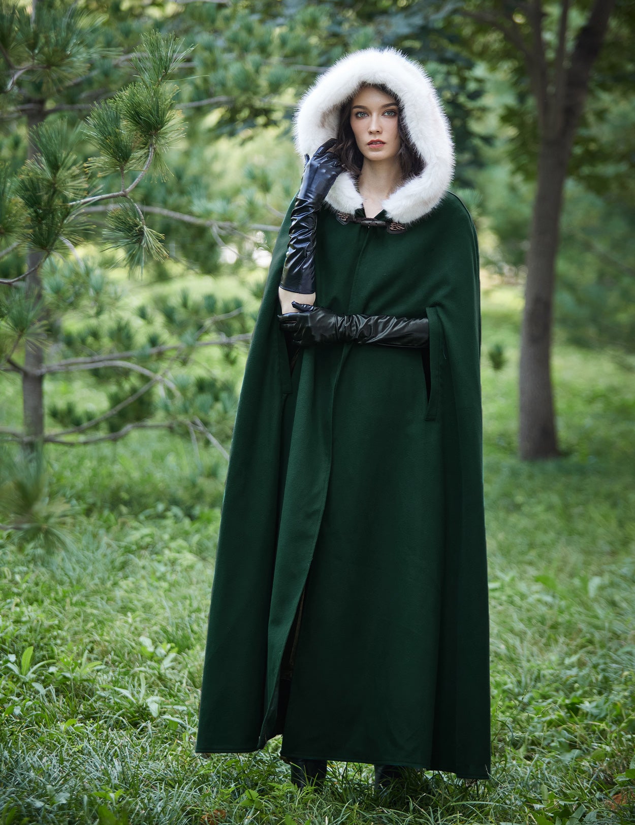 Cape à capuche médiévale pour Castlecore et cosplay gothique