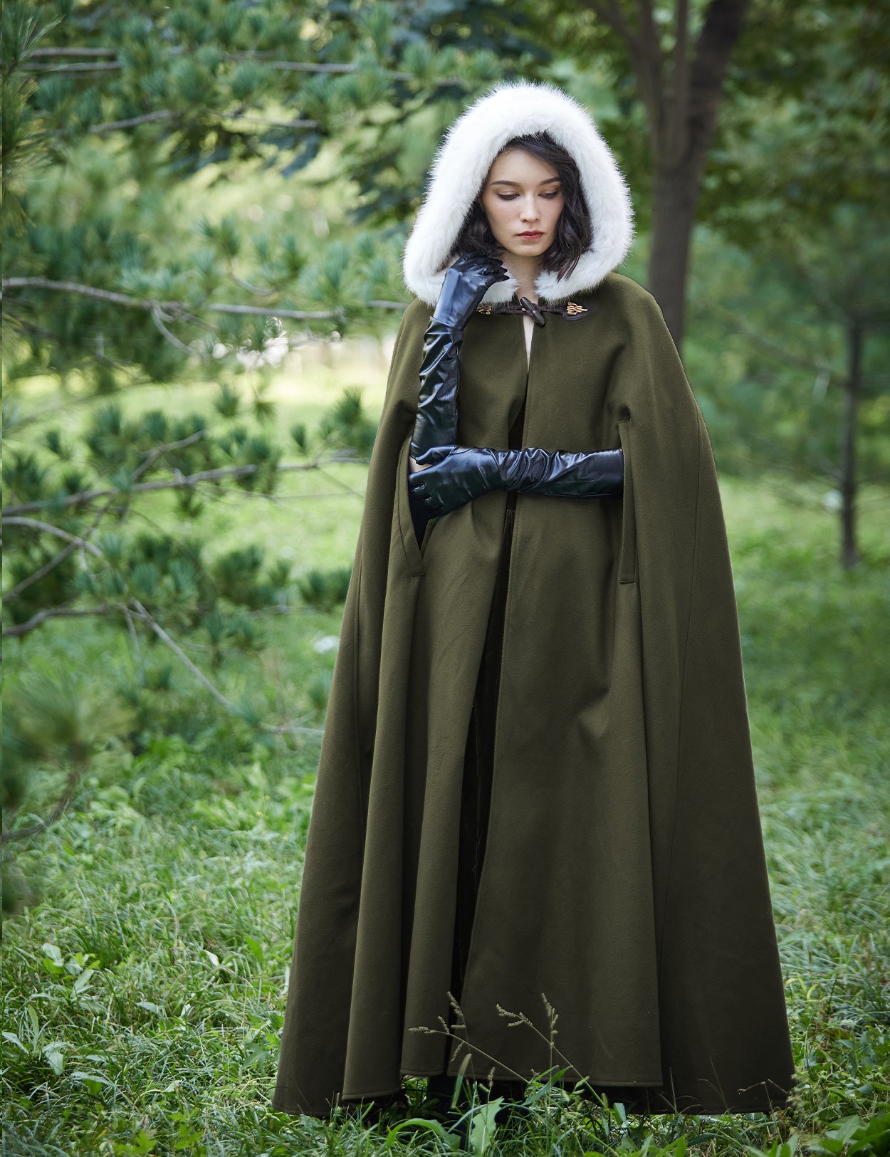 Cape à capuche médiévale pour Castlecore et cosplay gothique