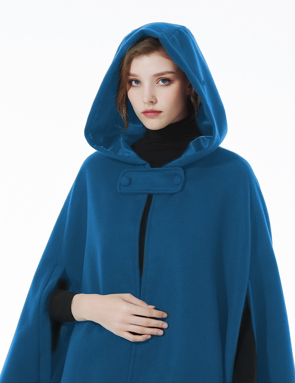 Eleganter Kapuzenumhang für Damen – Hochzeits- und Halloween-Umhang