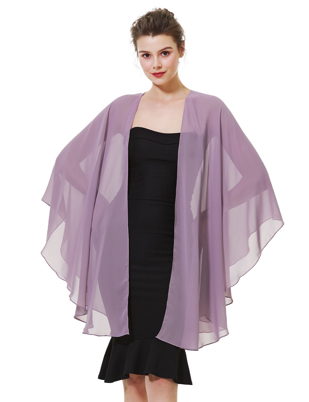 Elegant Chiffon Wedding Shawl - Bridal Evening Scarf Wrap