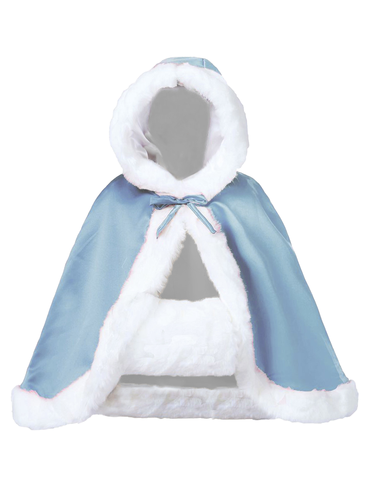 Wendbarer Brautumhang: Kapuze, Pelzbesatz, 17 Farben