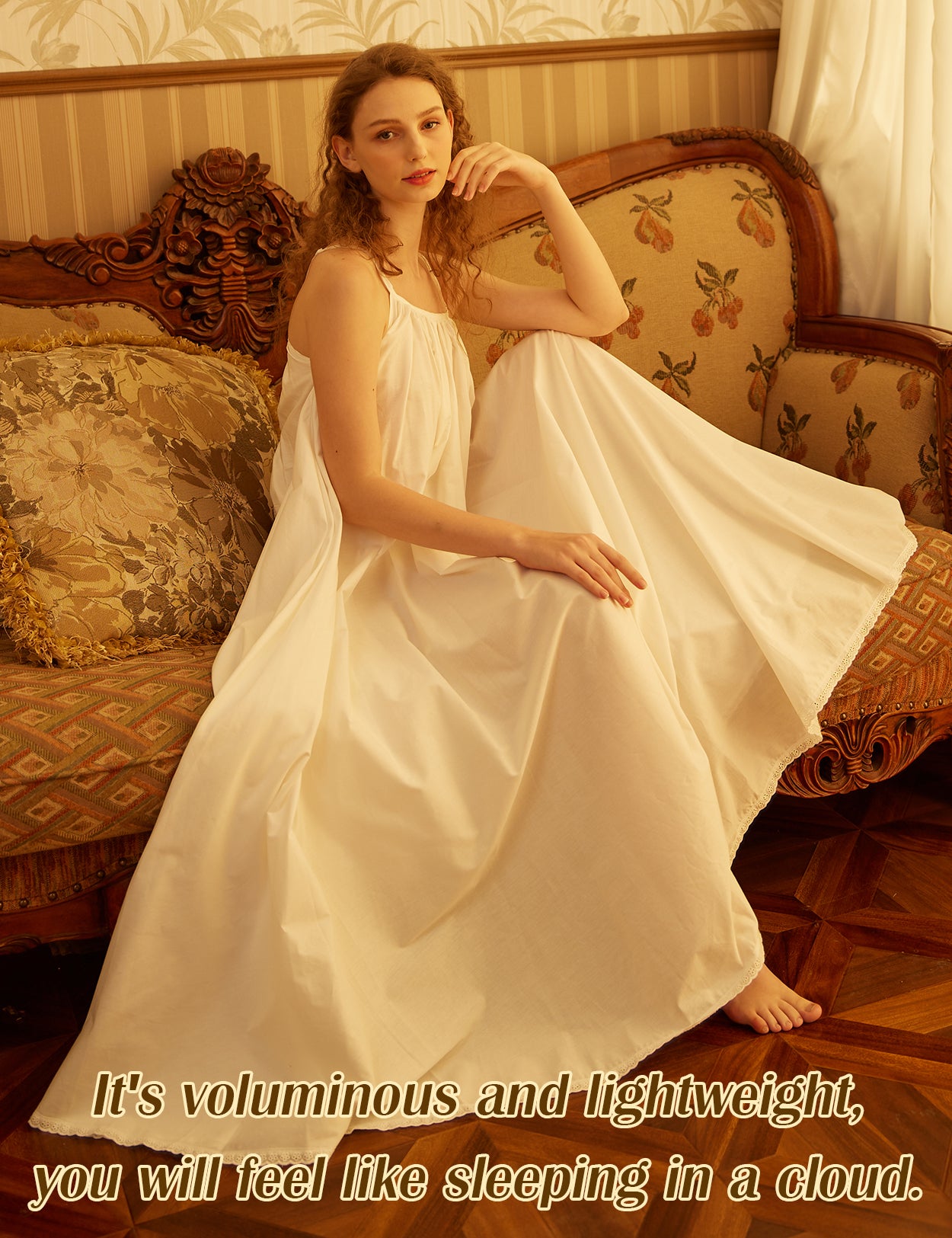 Pure Cotton Victorian Nightgown - Bridal Sleepwear