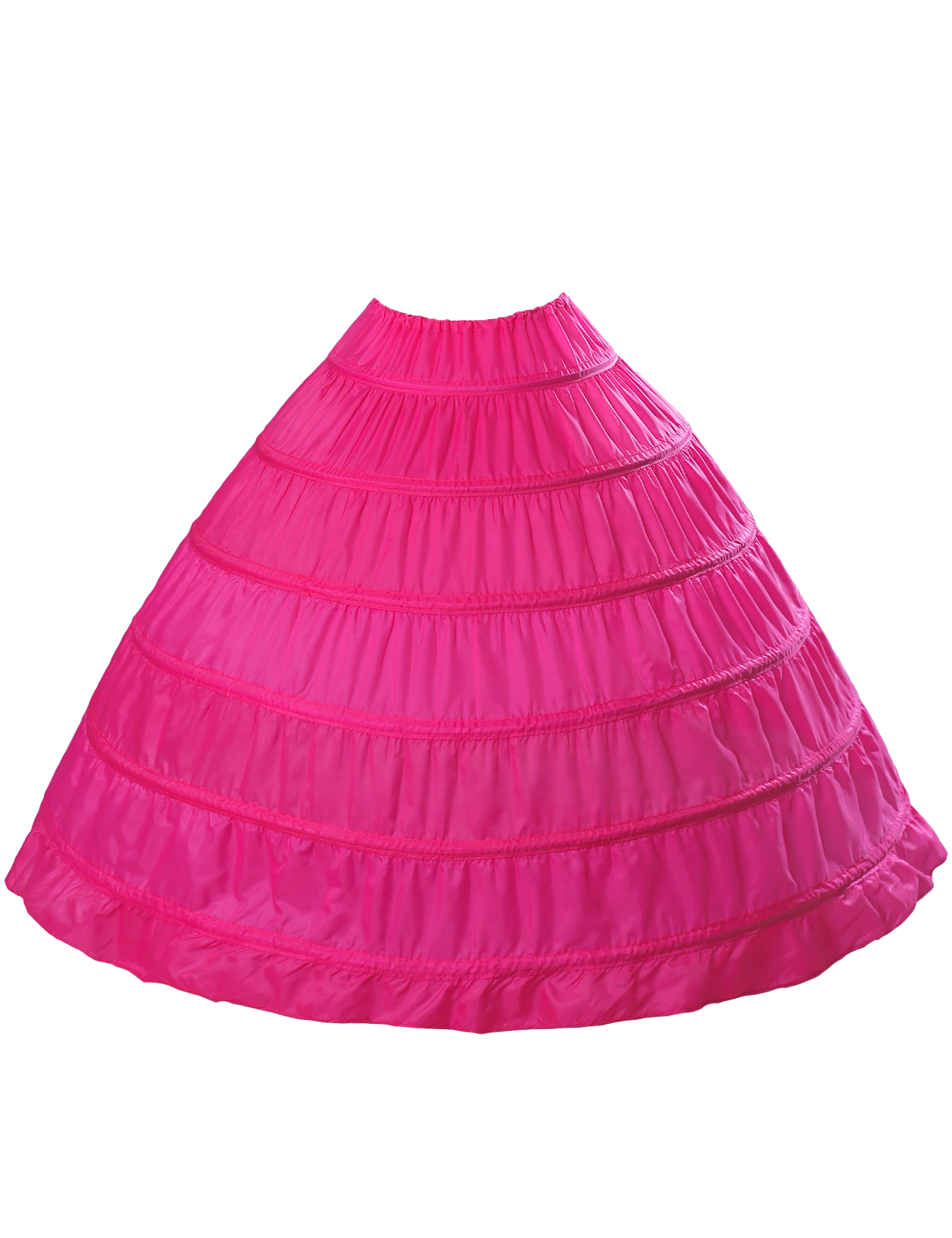6-Hoop A-Line Crinoline for Floor-Length Wedding Dresses