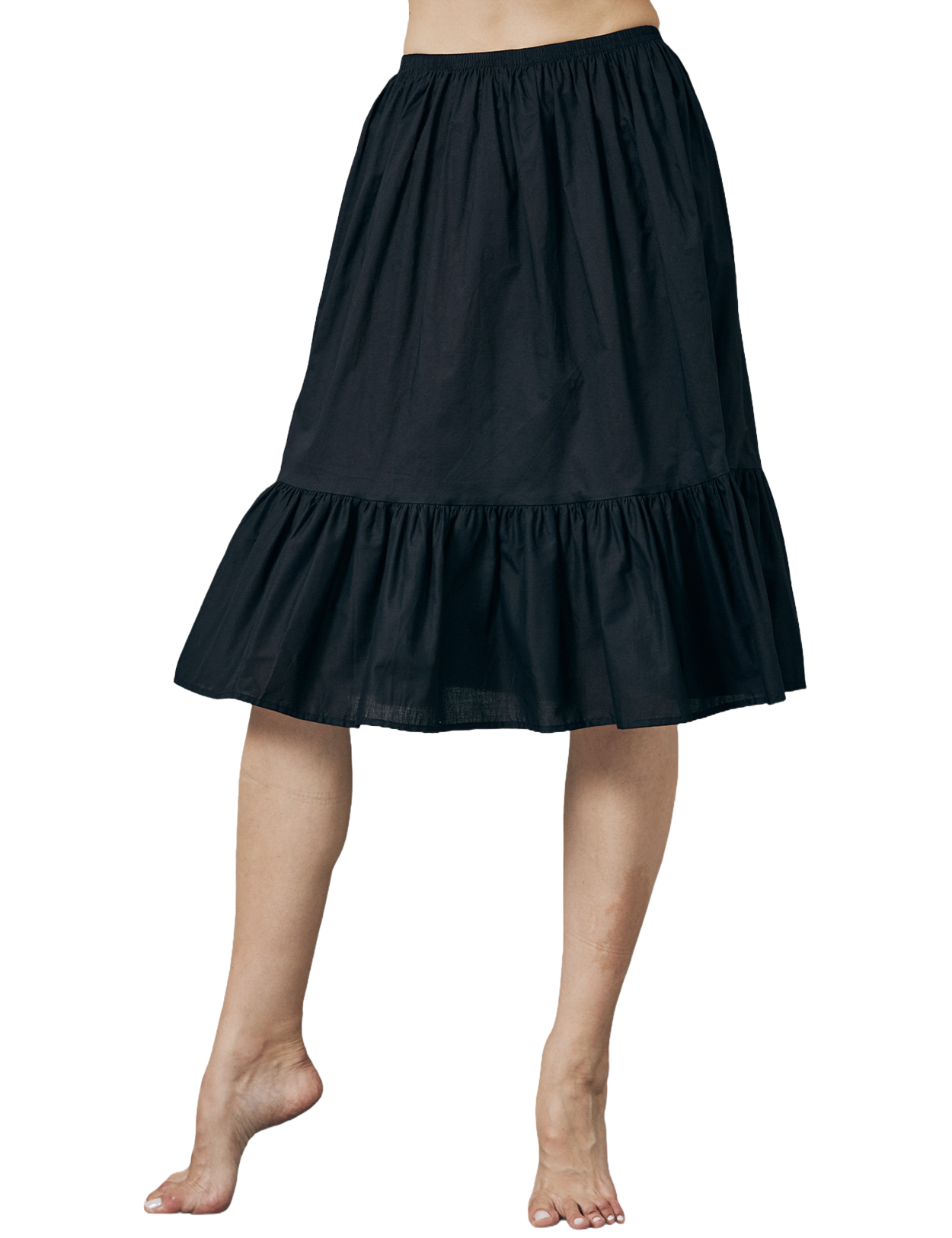 Jupon demi-jupe en coton vintage - Jupon pour robes, confortable et respirant