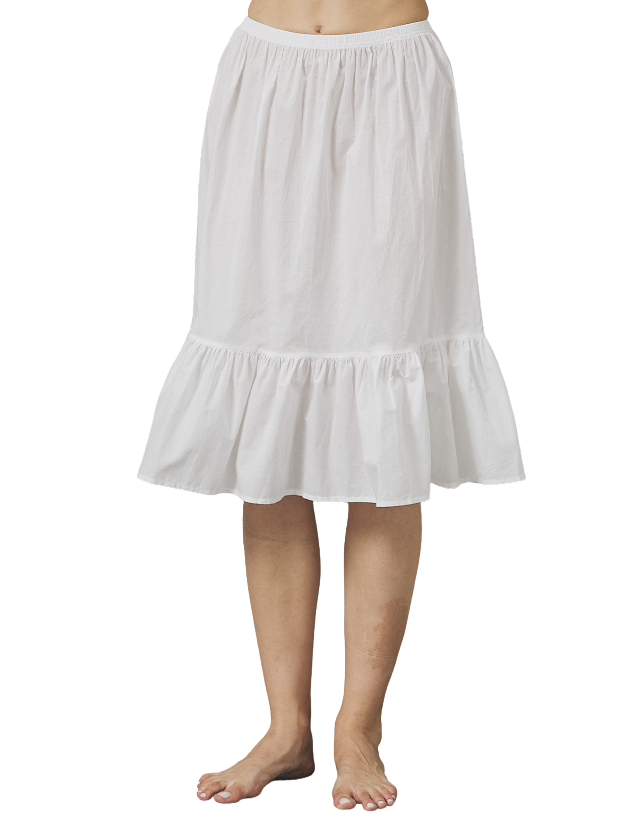 Vintage Baumwoll-Halbunterrock – Unterrock für Kleider, bequem und atmungsaktiv