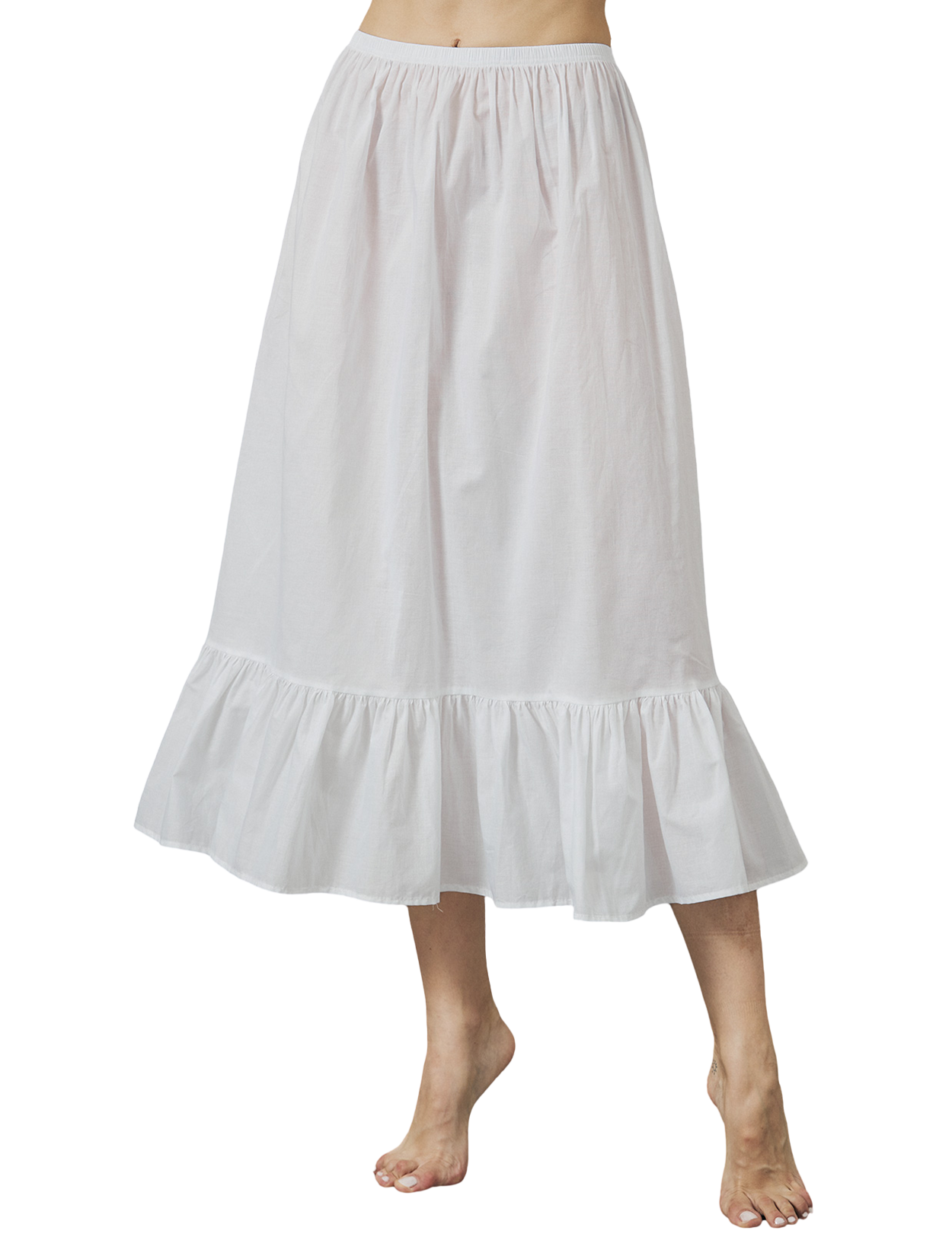 Jupon demi-jupe en coton vintage - Jupon pour robes, confortable et respirant