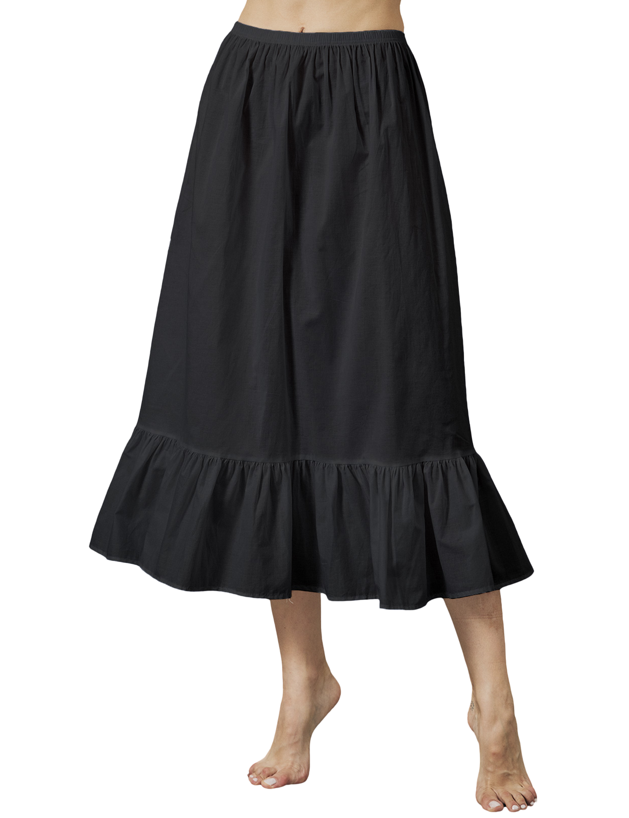 Jupon demi-jupe en coton vintage - Jupon pour robes, confortable et respirant