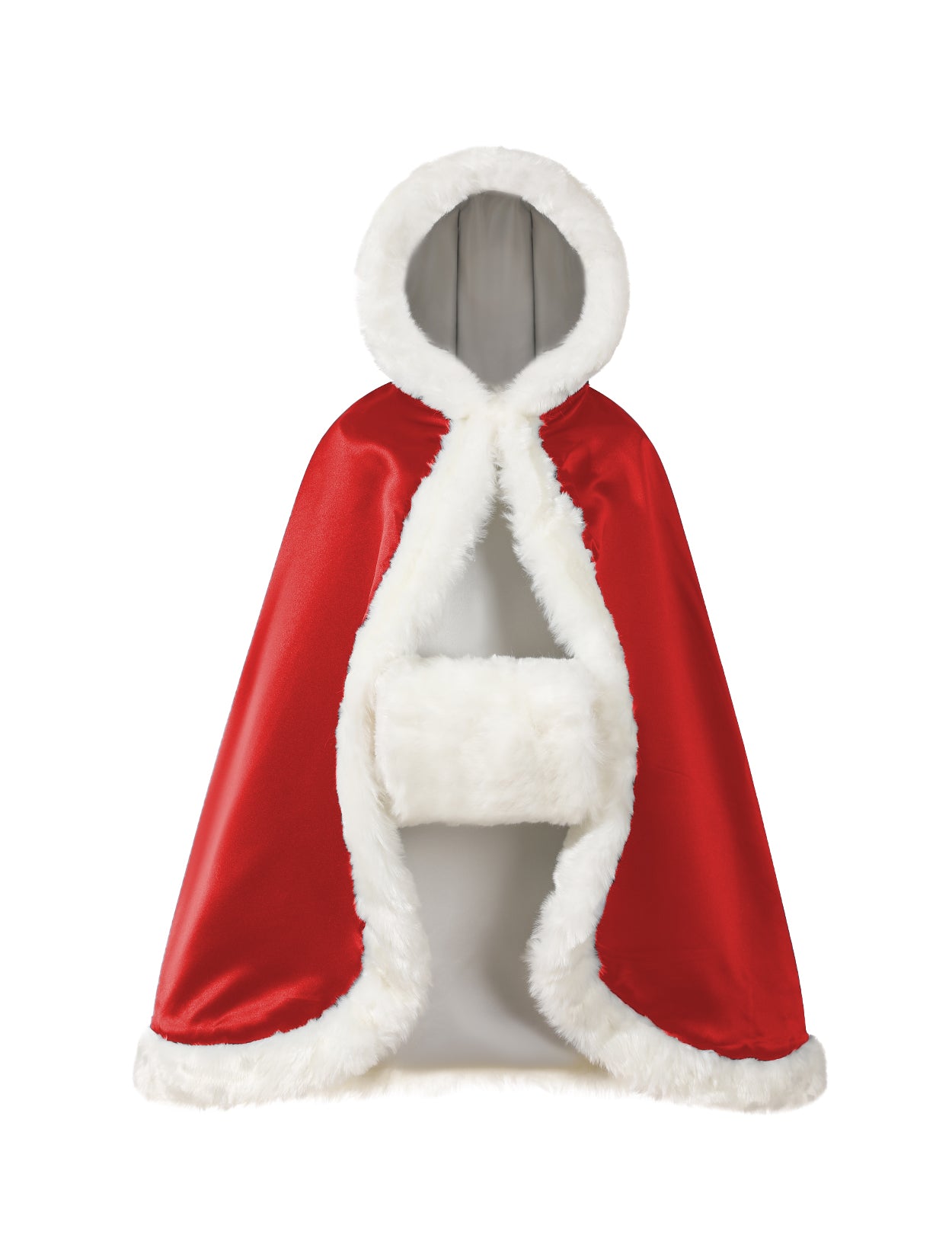 Cape en fourrure pour tout-petit : costume de demoiselle d'honneur et de cape à capuche de Noël