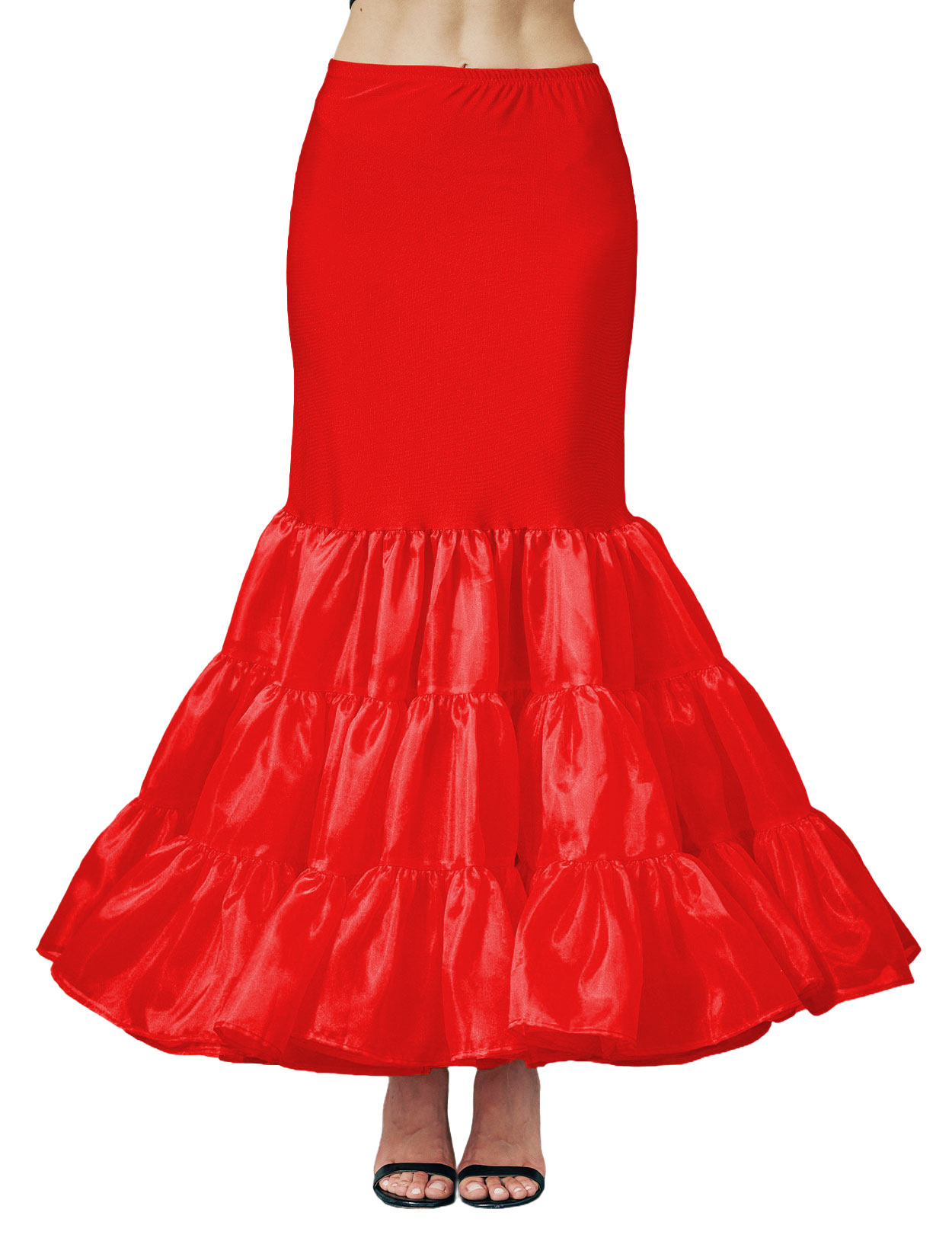 Hoopless Mermaid Petticoat Skirt - Under Dress Full Slip for Women