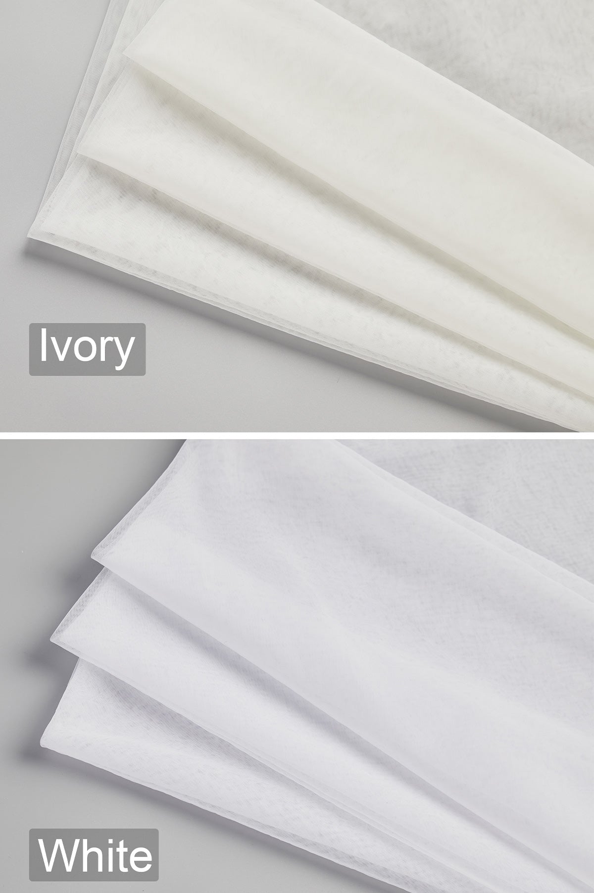 Cathedral length wedding veil with long blusher, elegant simple bridal accessory colors