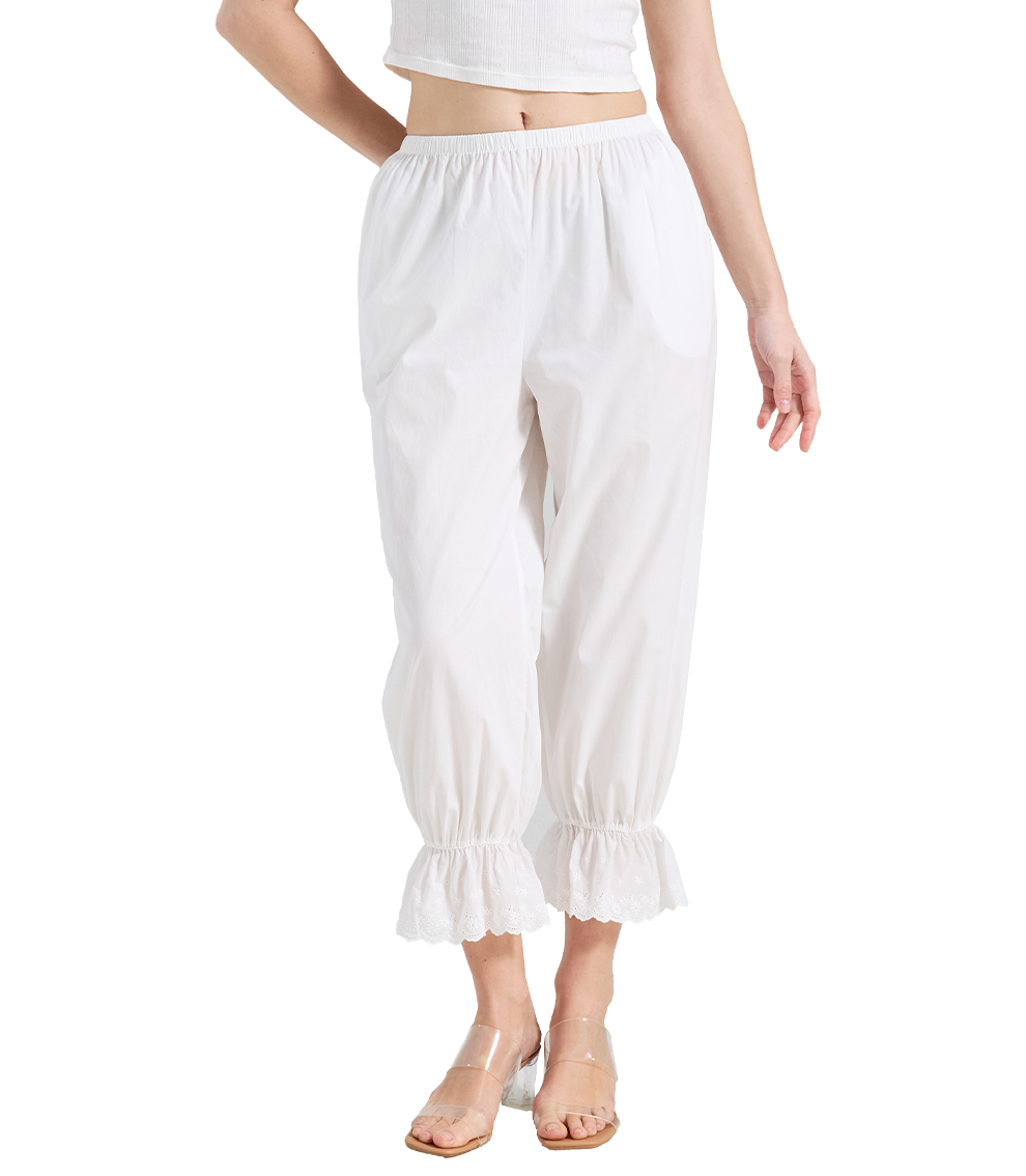 Vintage Baumwoll-Pettipants – Mittelalterlicher Lounge- und Unterrock für Damen