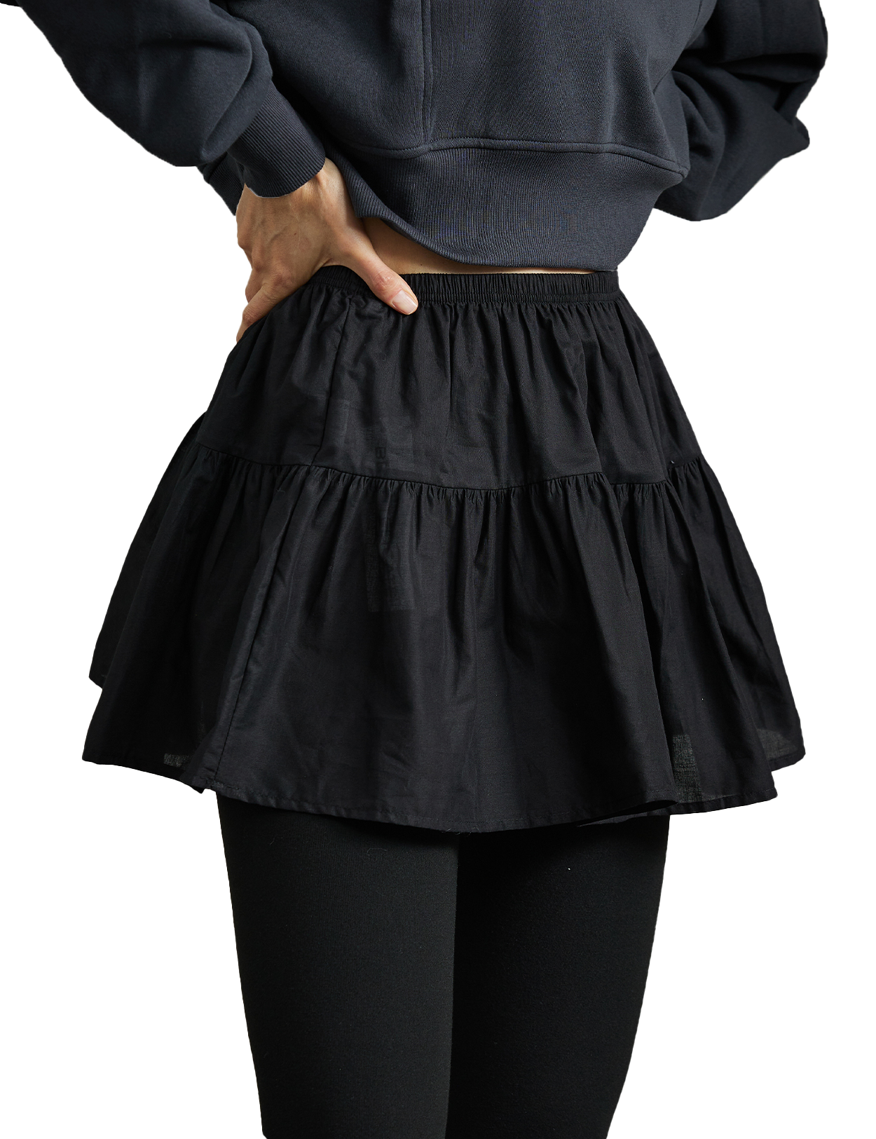 Pure Cotton Mini Underskirt Shirt Extender for Women