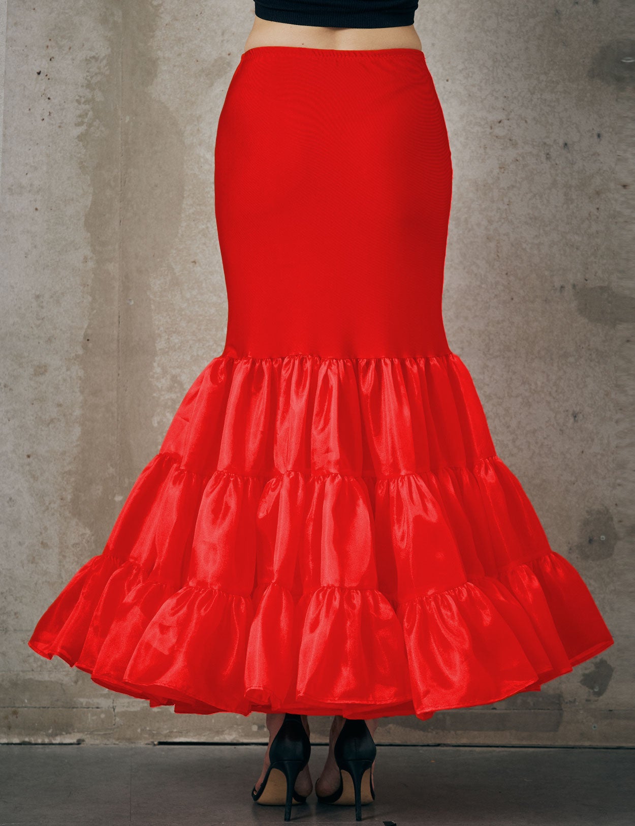 Hoopless mermaid petticoat skirt slip for women