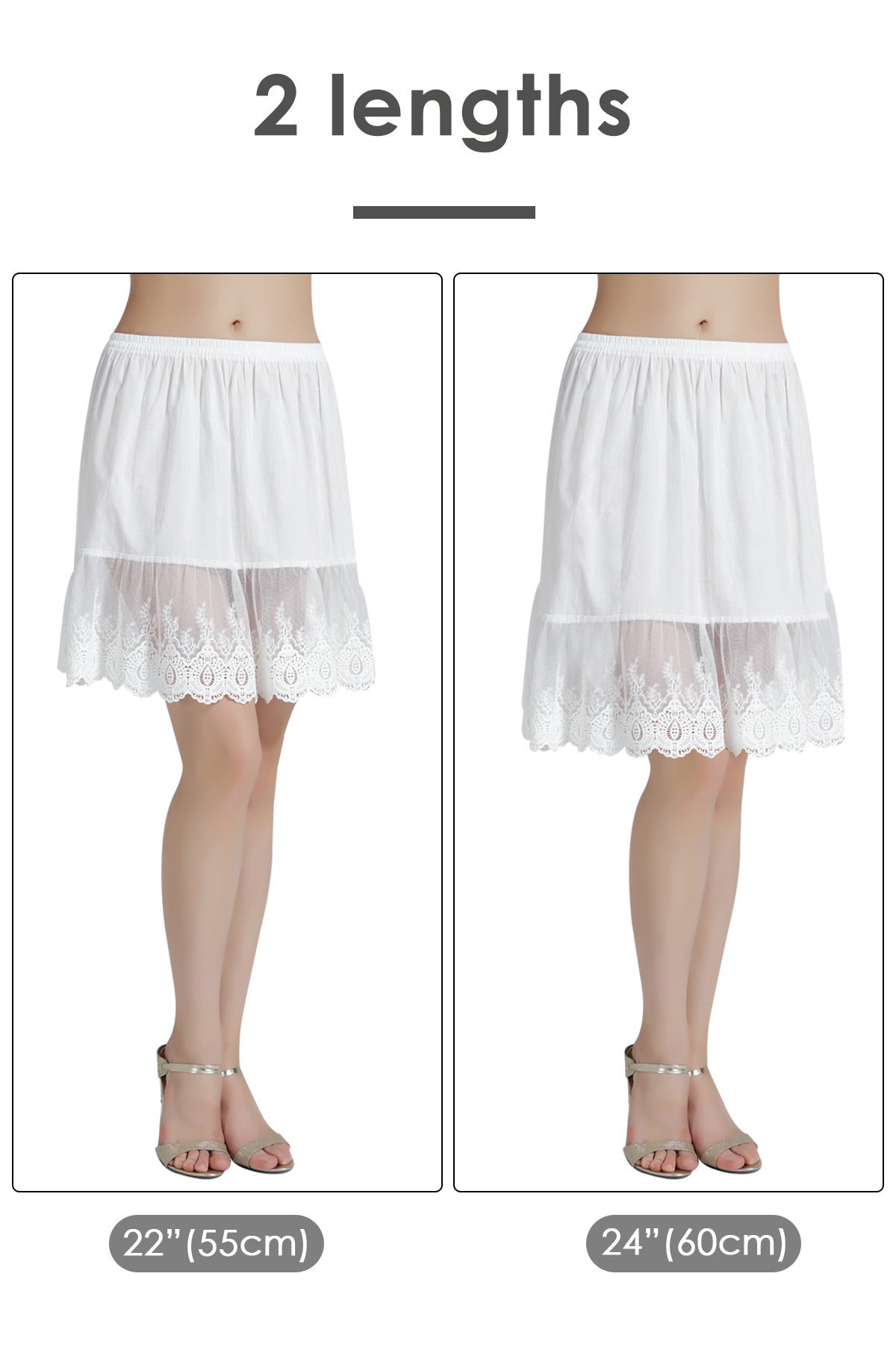 half slips length comparison
