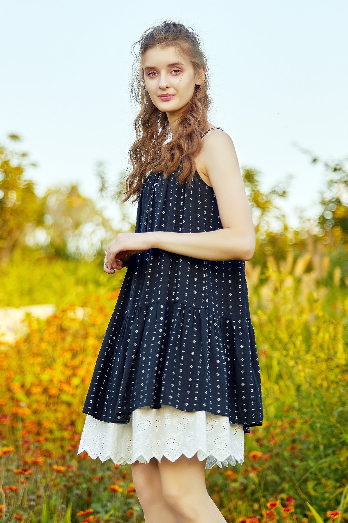 Vintage Lace Trim Cotton Underskirt