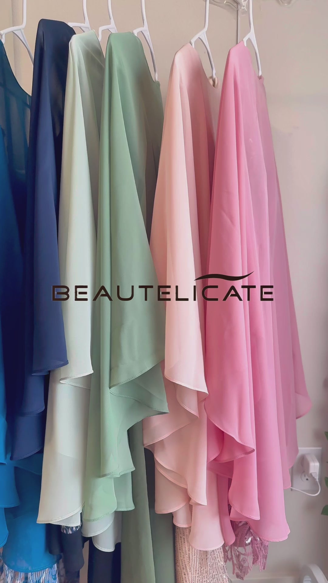 Elegant chiffon wedding shawl displayed on model, perfect bridal evening scarf wrap for weddings