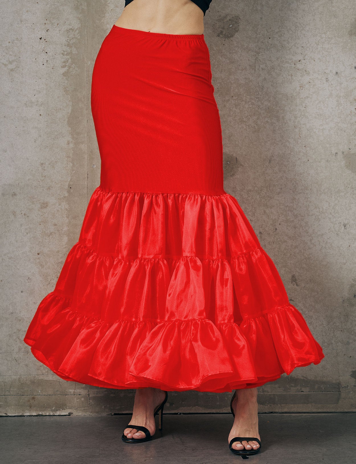 Hoopless mermaid petticoat skirt slip for women