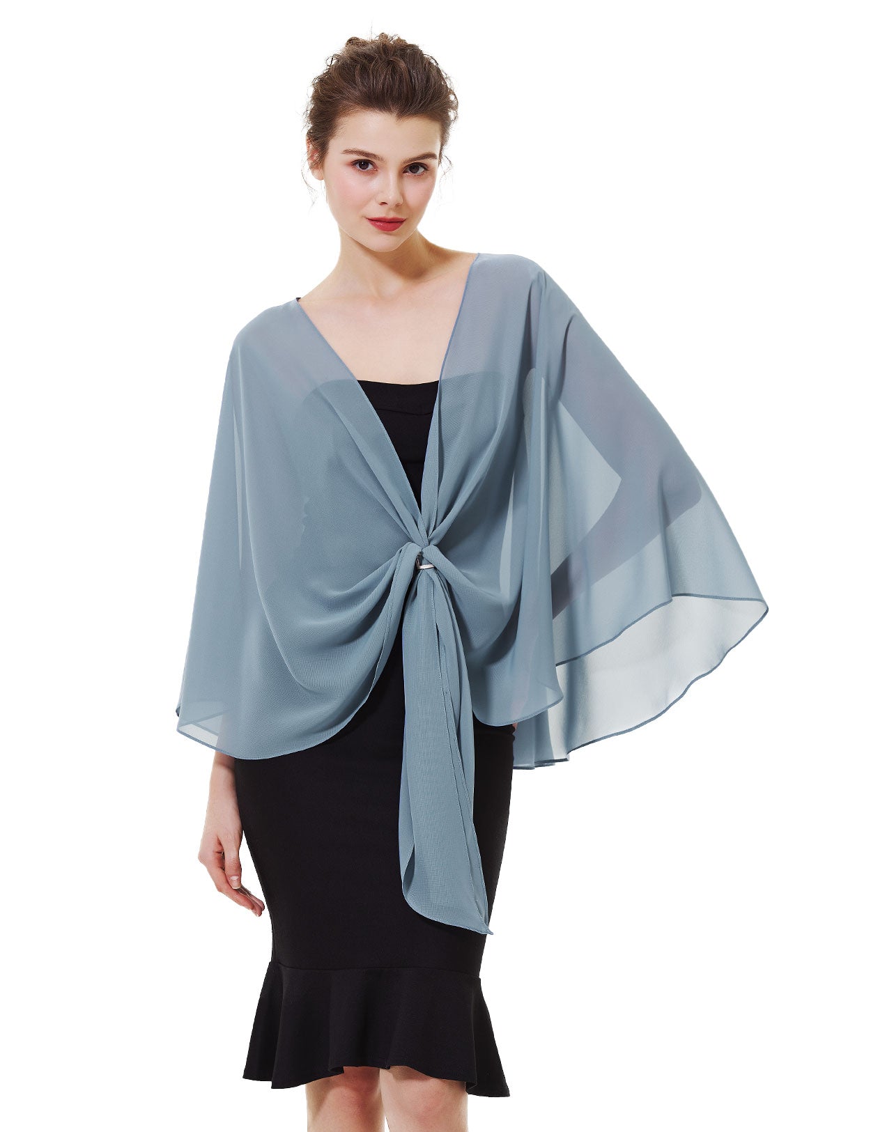 Eleganter Chiffon-Hochzeitsschal für Abendkleider