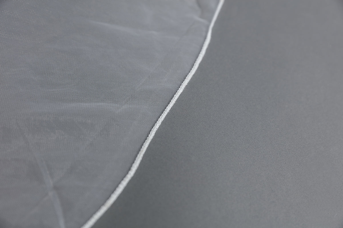 Brautschleier für die Hochzeit mit Kamm, 2-stufig, Bleistiftkante, lange Kathedralenlänge, 297,5 cm, V45, Maßanfertigung