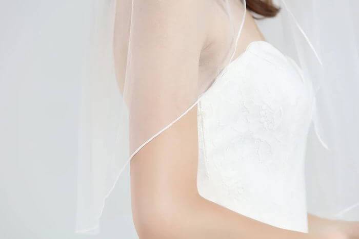 Wedding-Bridal-Veil-Pencil-Edge-Ivory-White-Fingertip-Cathedral
