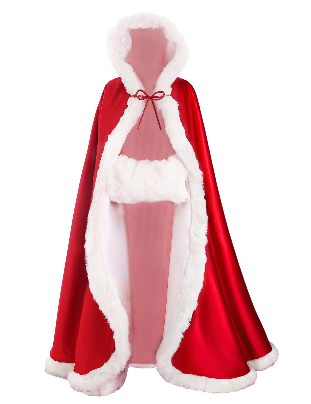 Reversible Wedding Cape with Fur Trim & Hood
