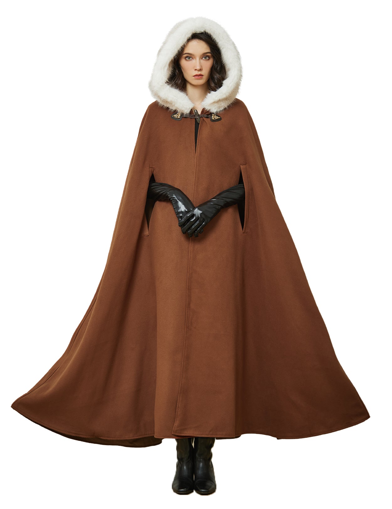 Cape à capuche médiévale pour Castlecore et cosplay gothique