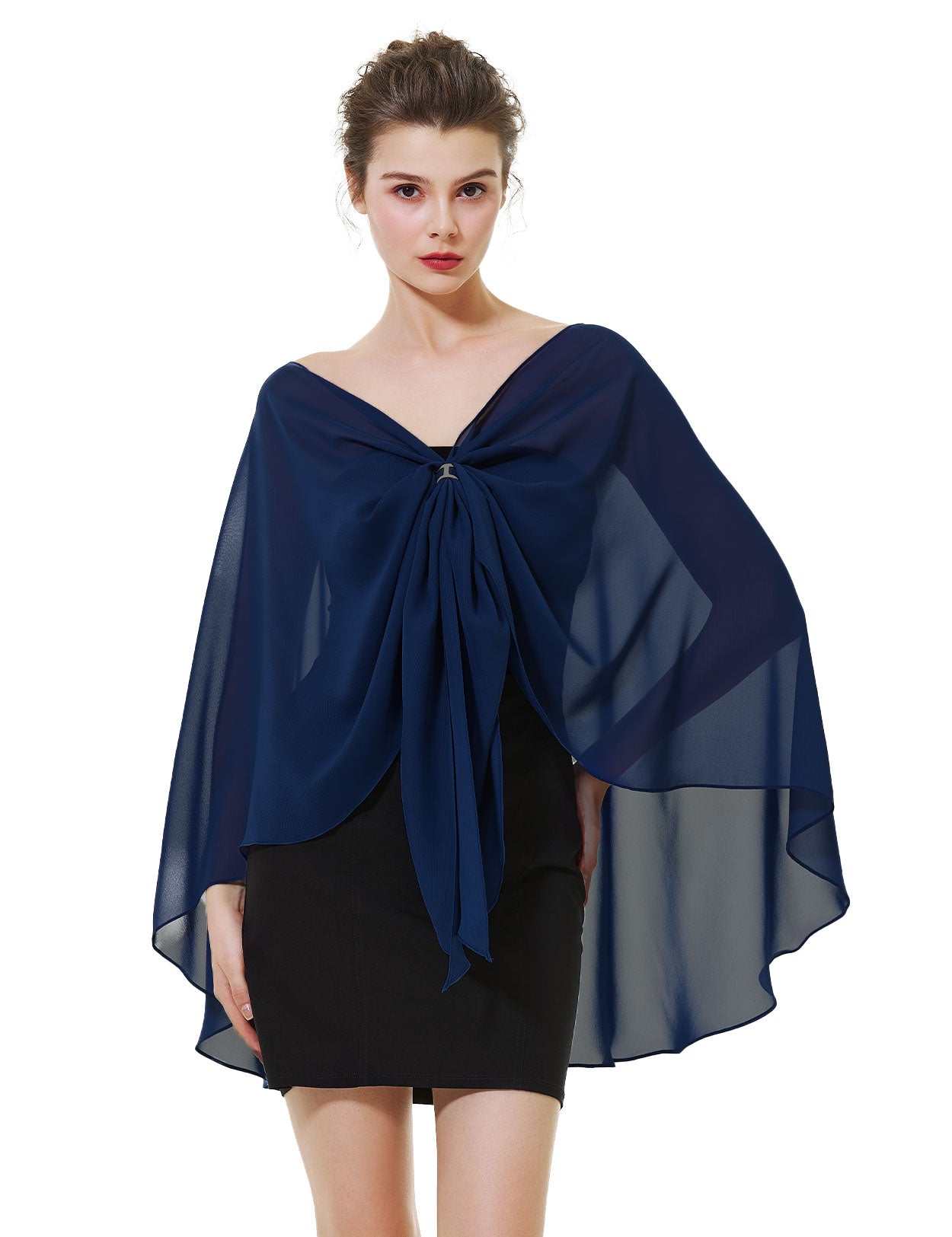 Elegant Chiffon Wedding Shawl for Evening Dresses