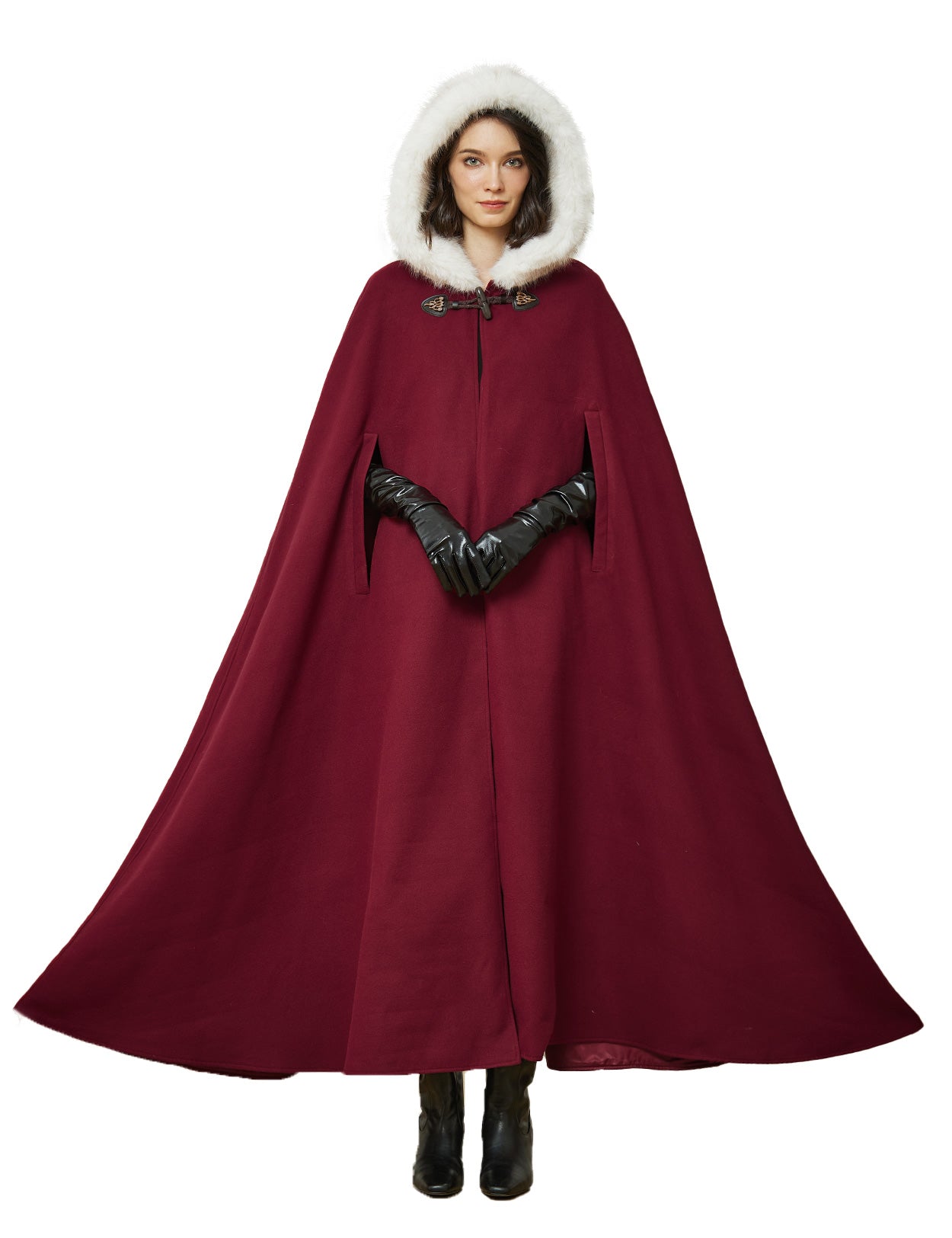 Cape à capuche médiévale pour Castlecore et cosplay gothique