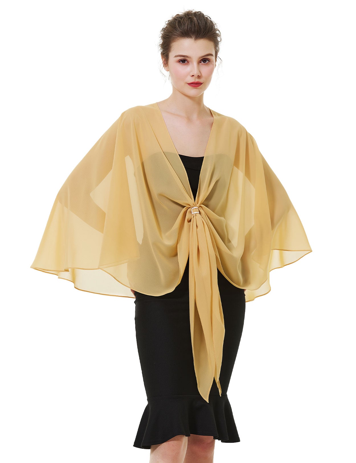 Elegant Chiffon Wedding Shawl for Evening Dresses