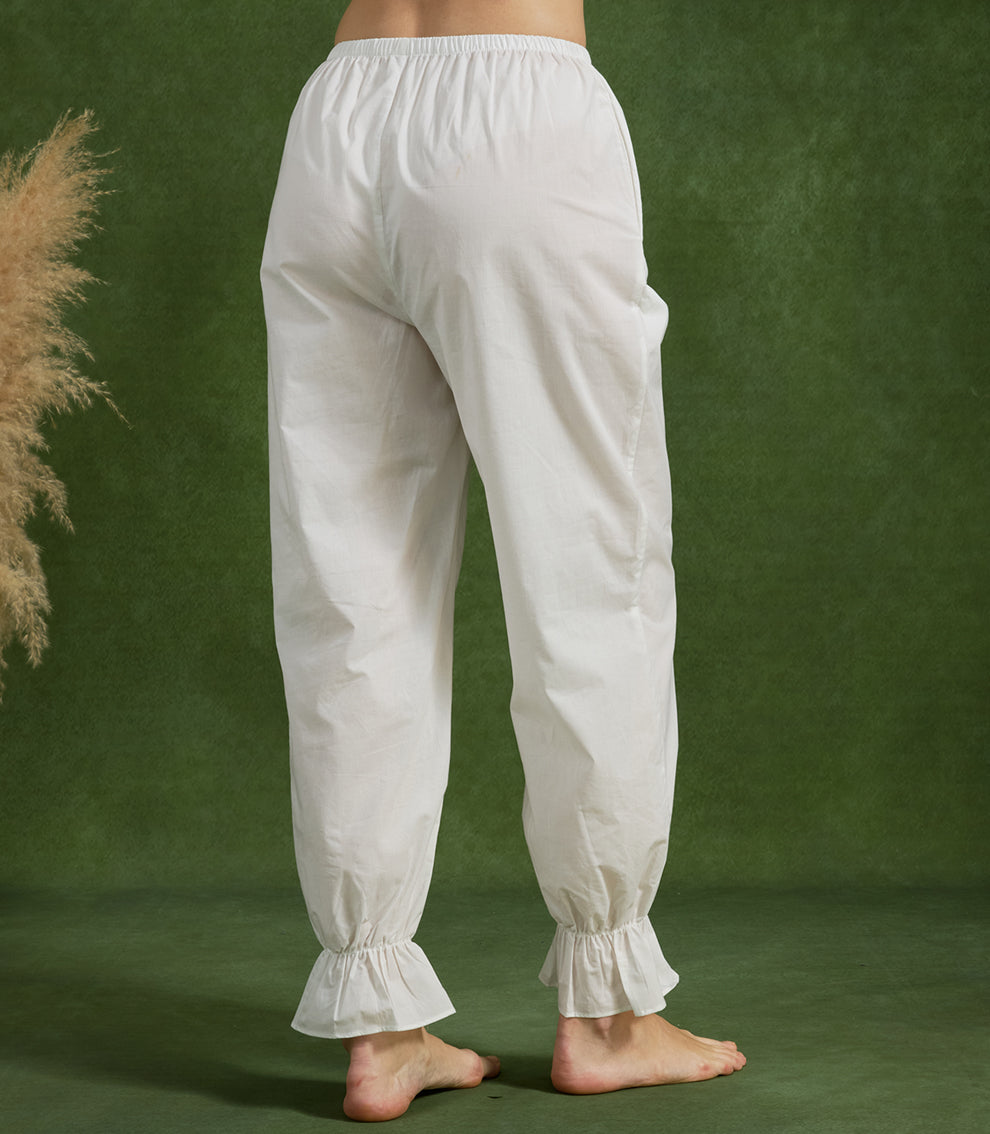 Vintage Cotton Pettipants - Medieval Lounge & Underskirt for Women