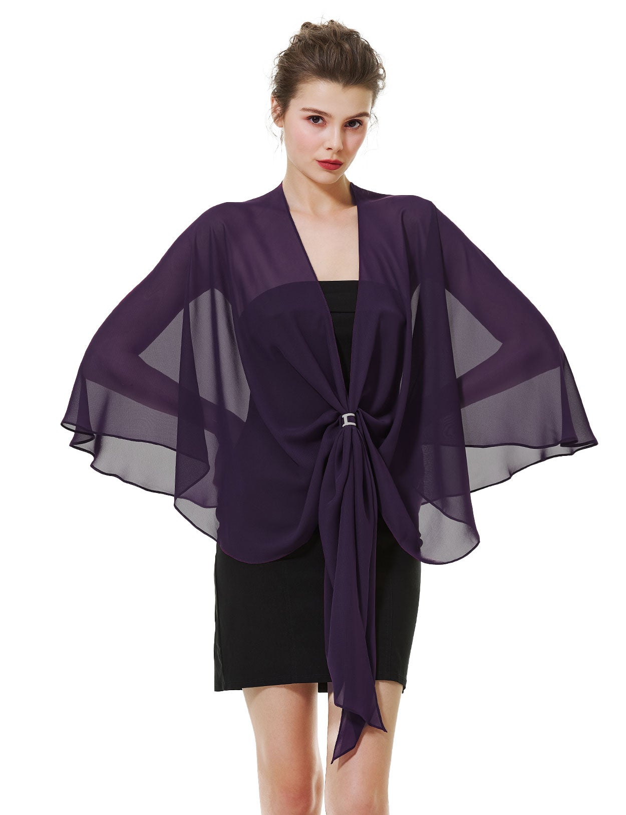 Elegant Chiffon Wedding Shawl for Evening Dresses