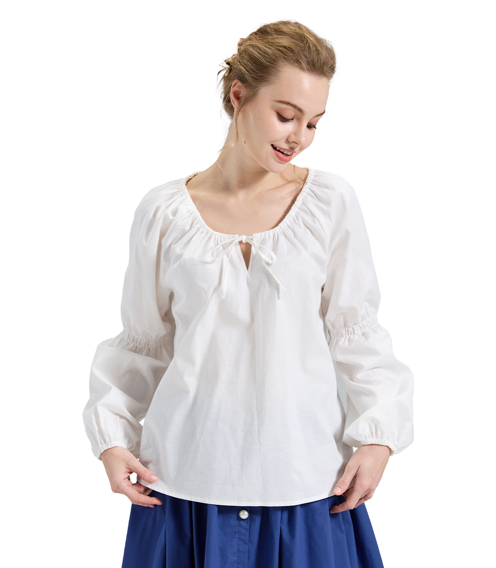 100% Cotton Victorian Renaissance Peasant Blouse