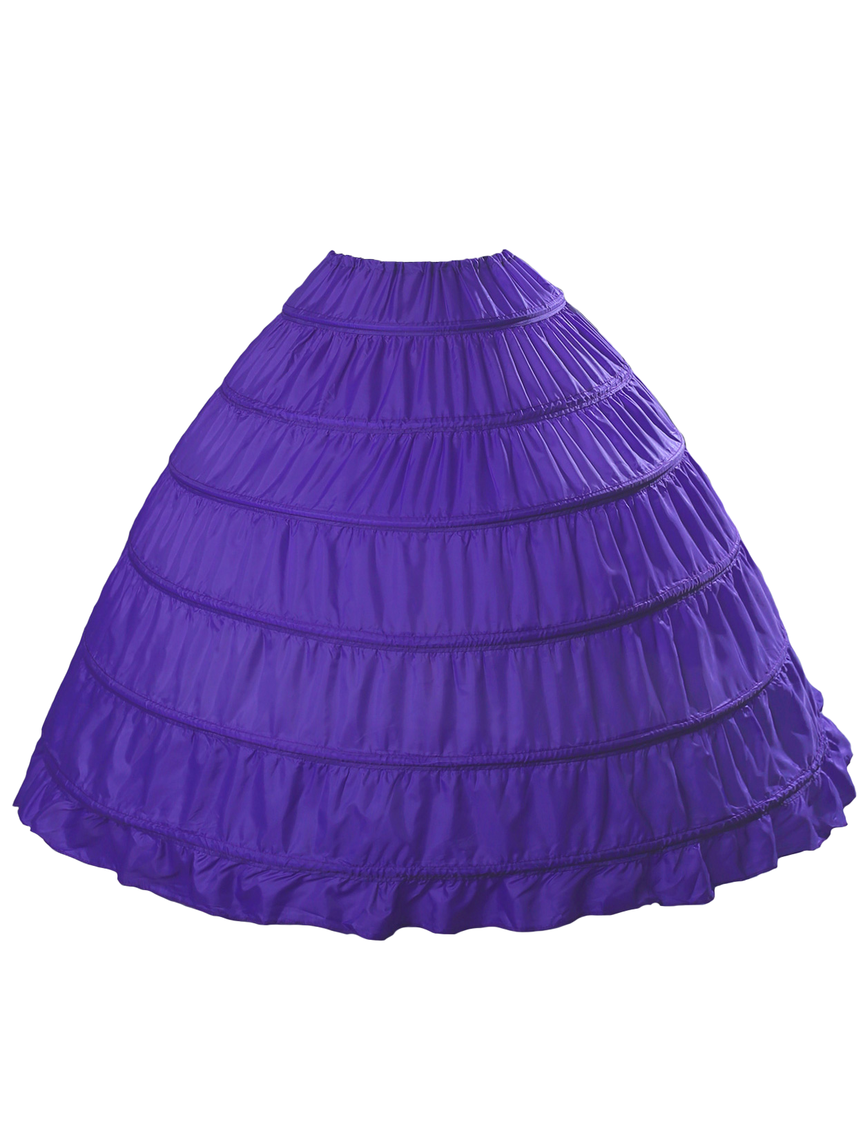6-Hoop A-Line Crinoline for Floor-Length Wedding Dresses