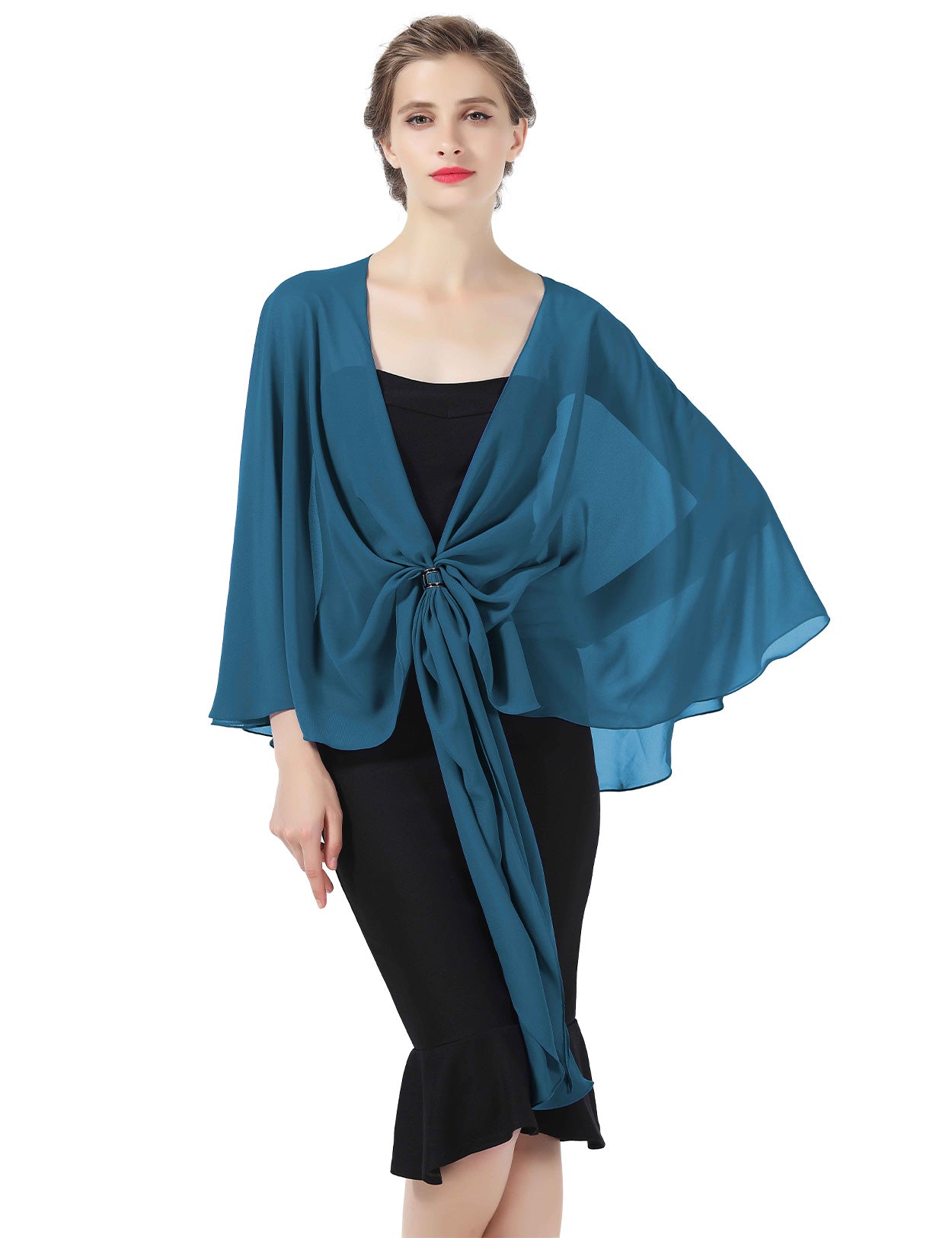 Elegant Chiffon Wedding Shawl for Evening Dresses