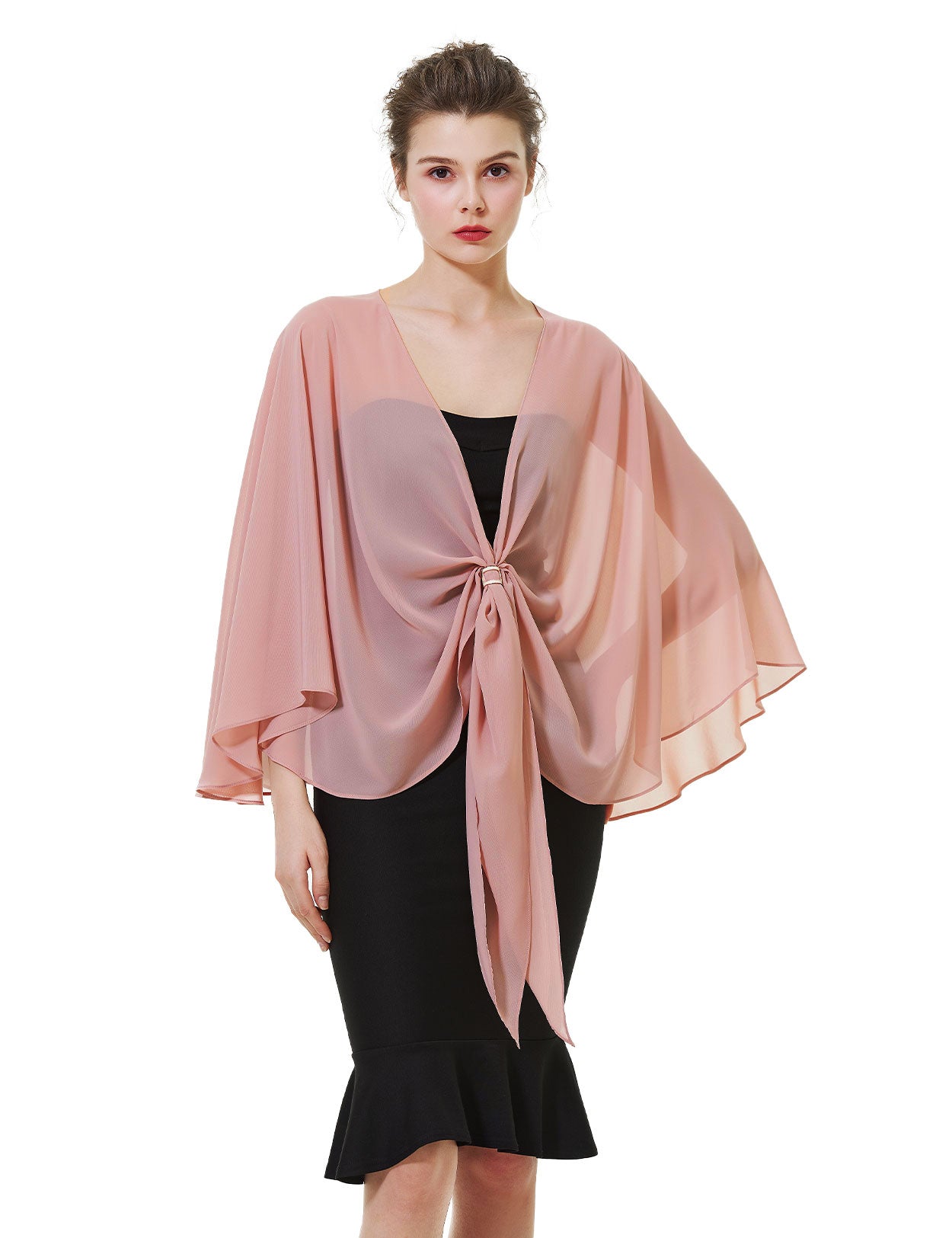 Elegant Chiffon Wedding Shawl for Evening Dresses