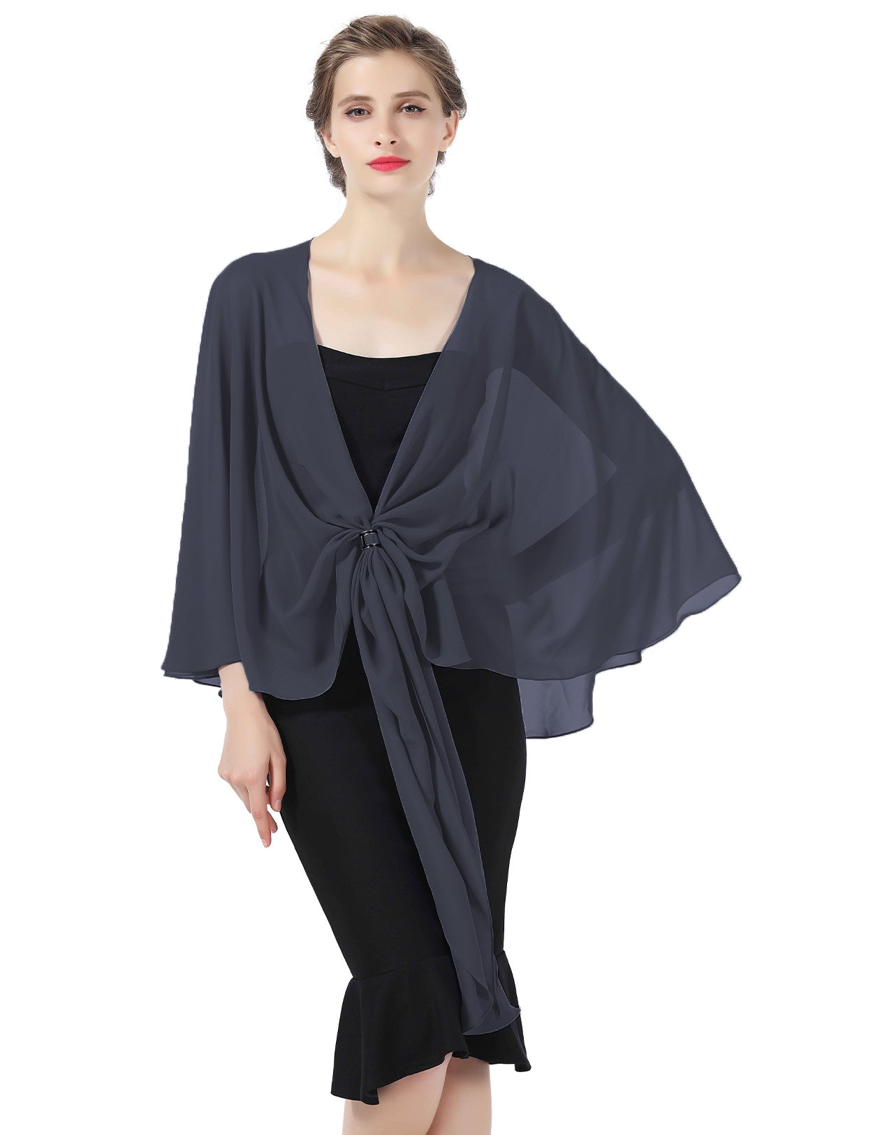 Elegant Chiffon Wedding Shawl for Evening Dresses
