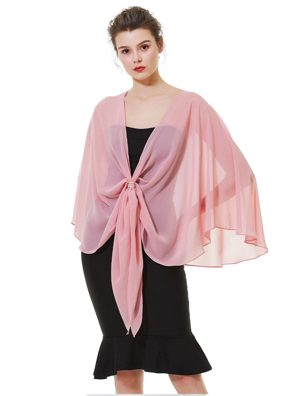 Elegant Chiffon Wedding Shawl for Evening Dresses