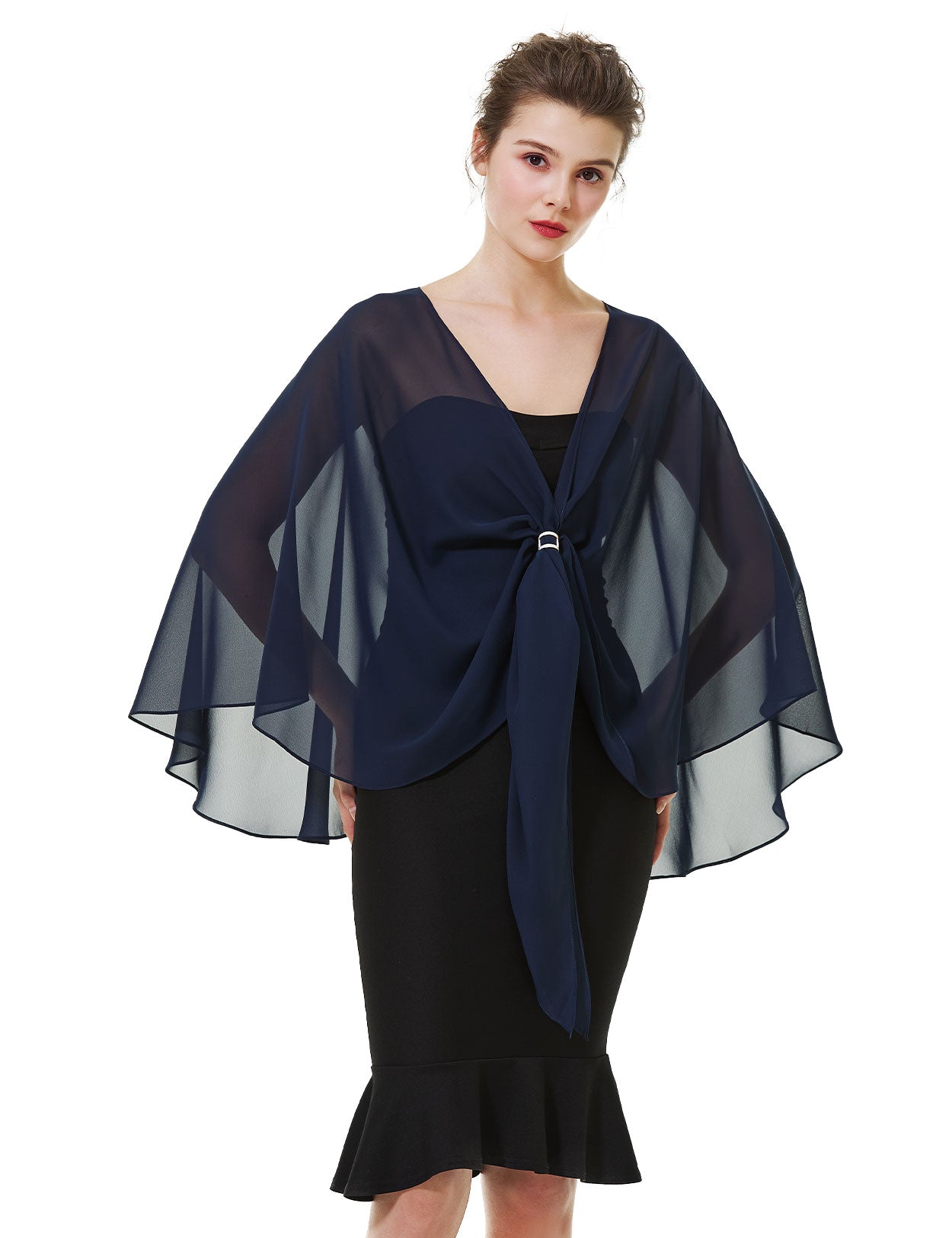 Elegant Chiffon Wedding Shawl for Evening Dresses