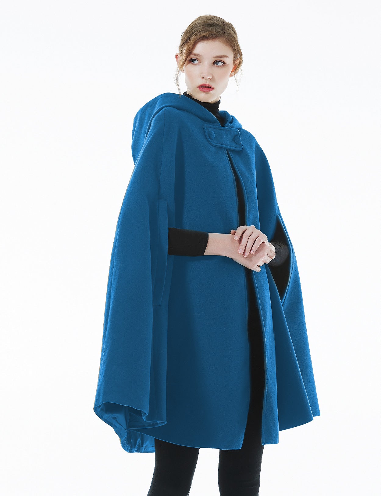 Eleganter Kapuzenumhang für Damen – Hochzeits- und Halloween-Umhang