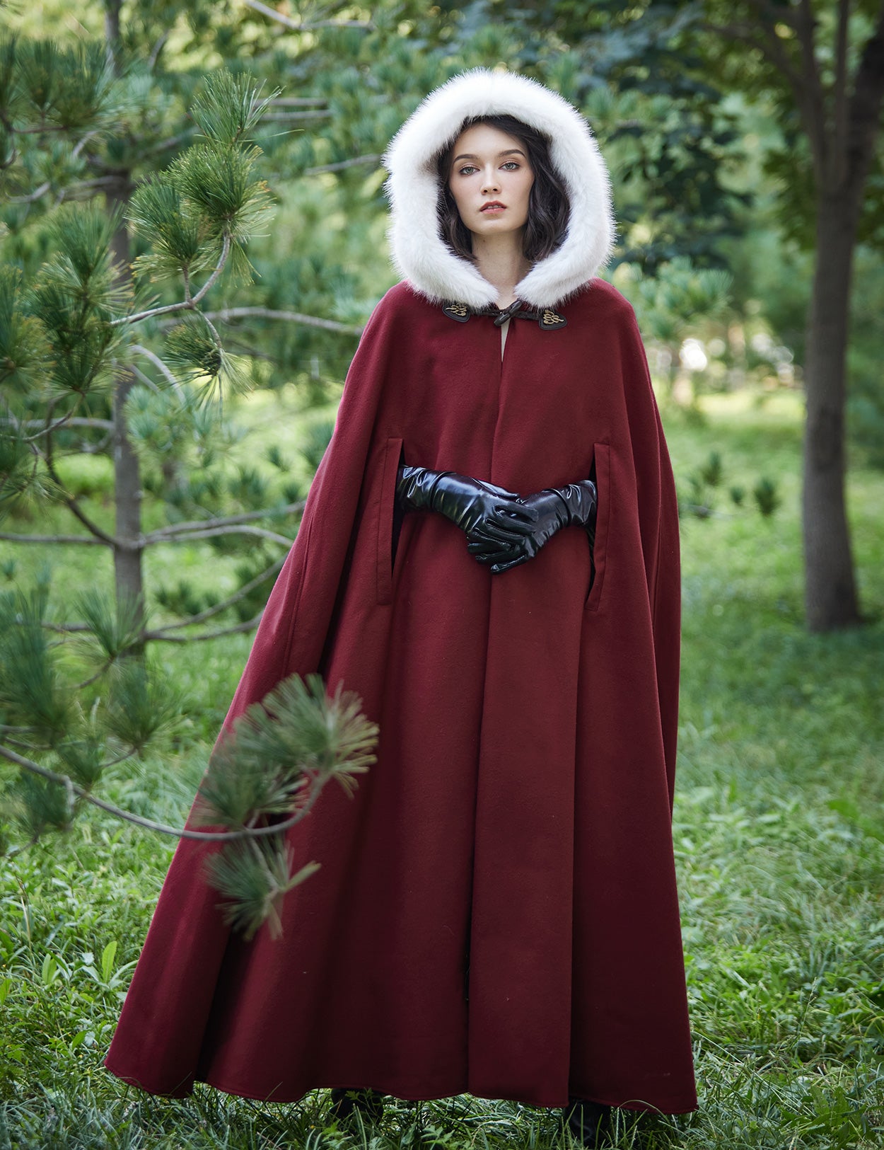 Cape à capuche médiévale pour Castlecore et cosplay gothique