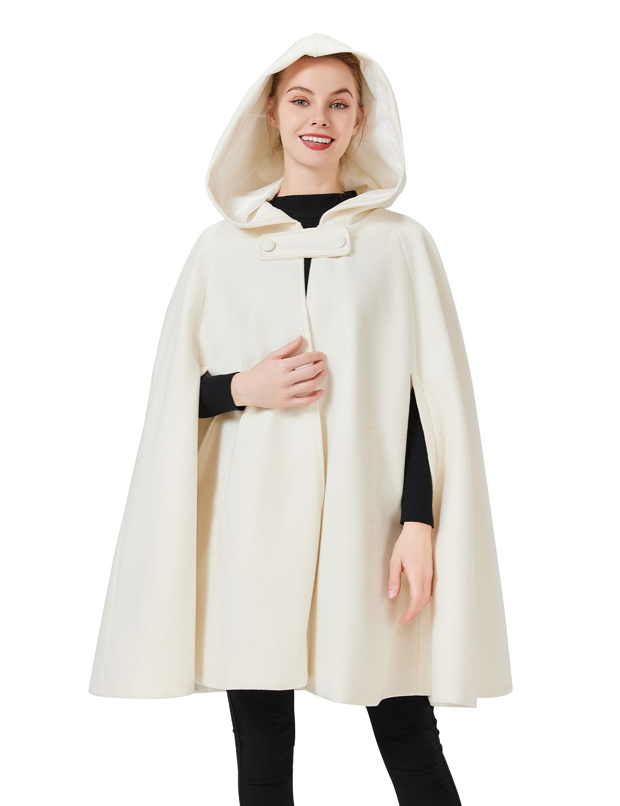 Eleganter Kapuzenumhang für Damen – Hochzeits- und Halloween-Umhang