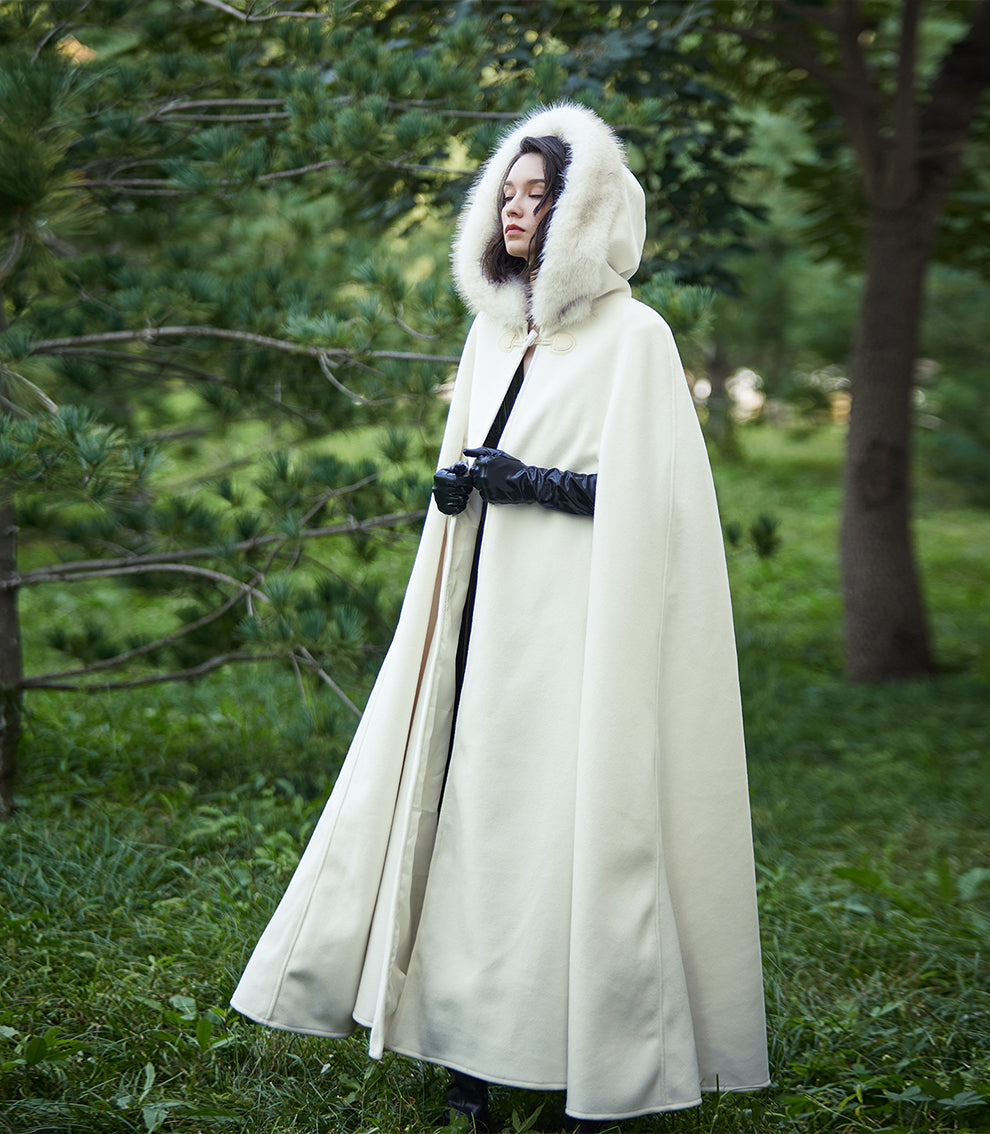 Cape à capuche médiévale pour Castlecore et cosplay gothique