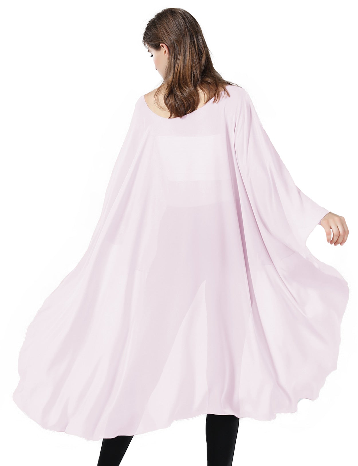 Chiffon High-Low Wedding Bridal Cape Shawl (24 colors)