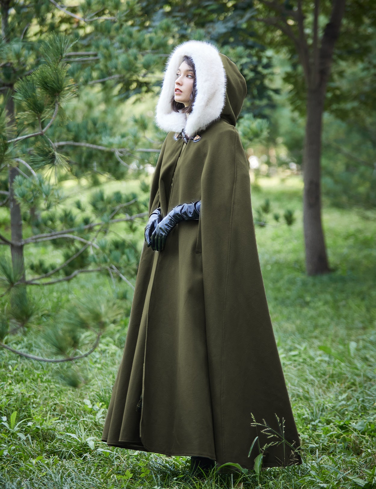 Cape à capuche médiévale pour Castlecore et cosplay gothique