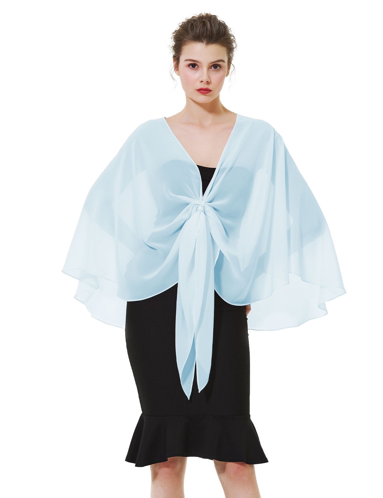 Elegant Chiffon Wedding Shawl for Evening Dresses
