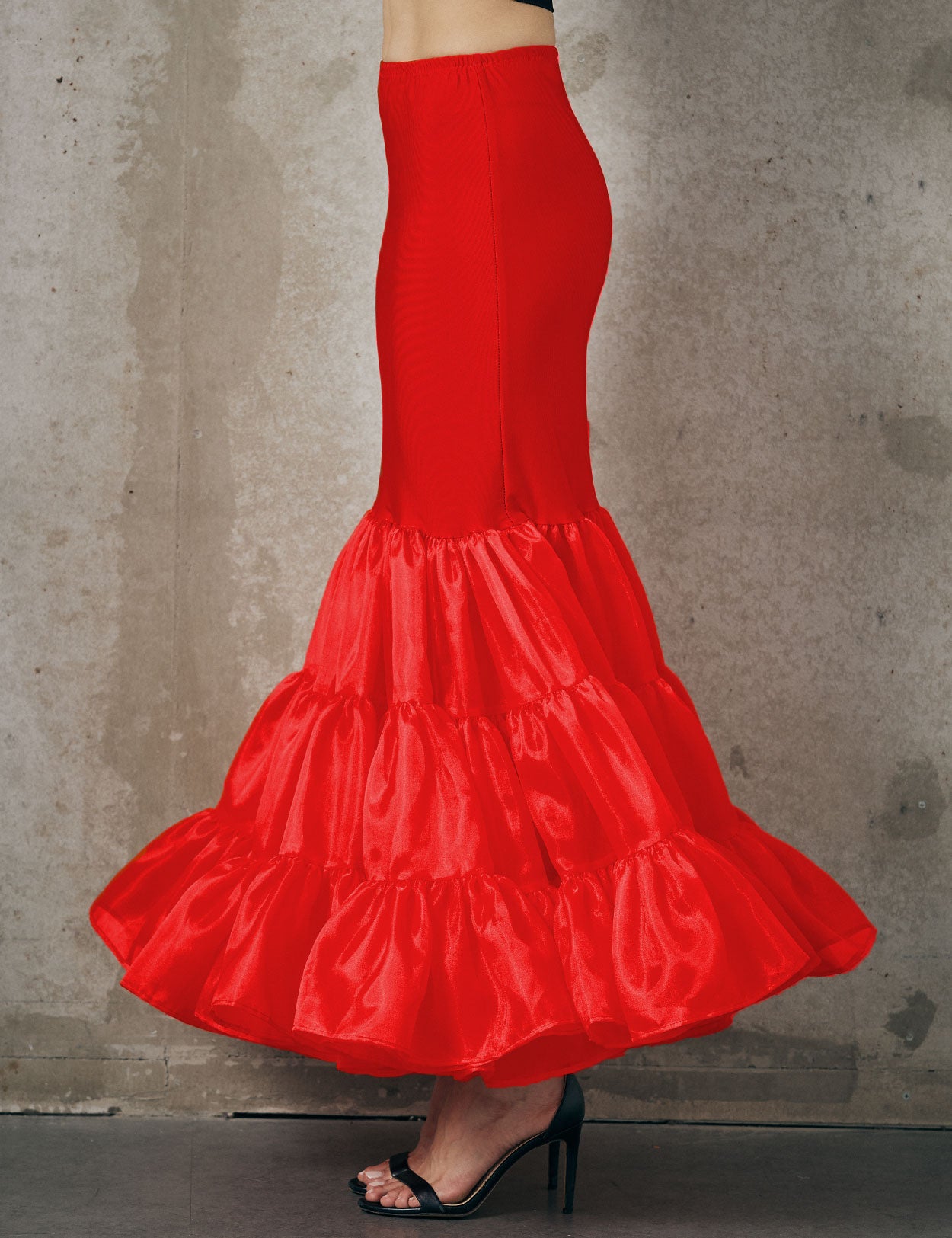 Hoopless Mermaid Petticoat Skirt - Under Dress Full Slip for Women