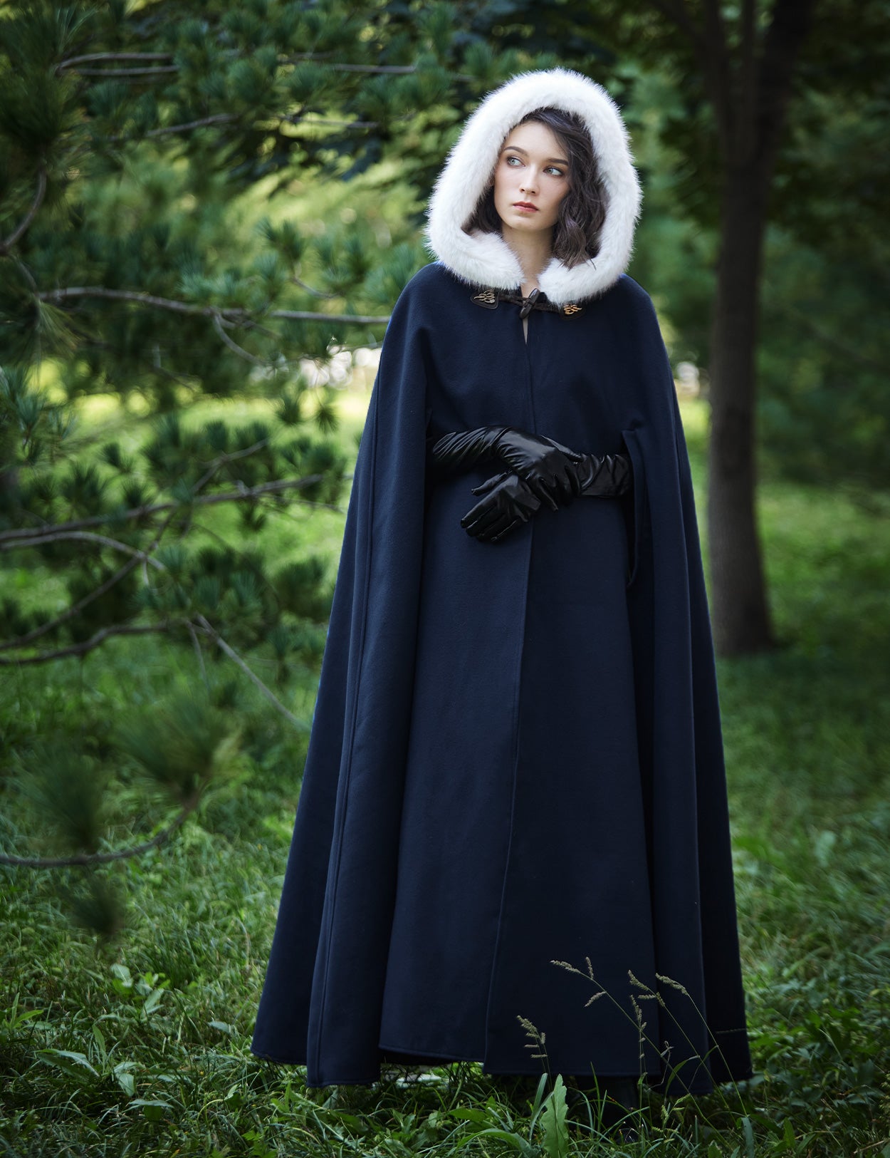 Cape à capuche médiévale pour Castlecore et cosplay gothique