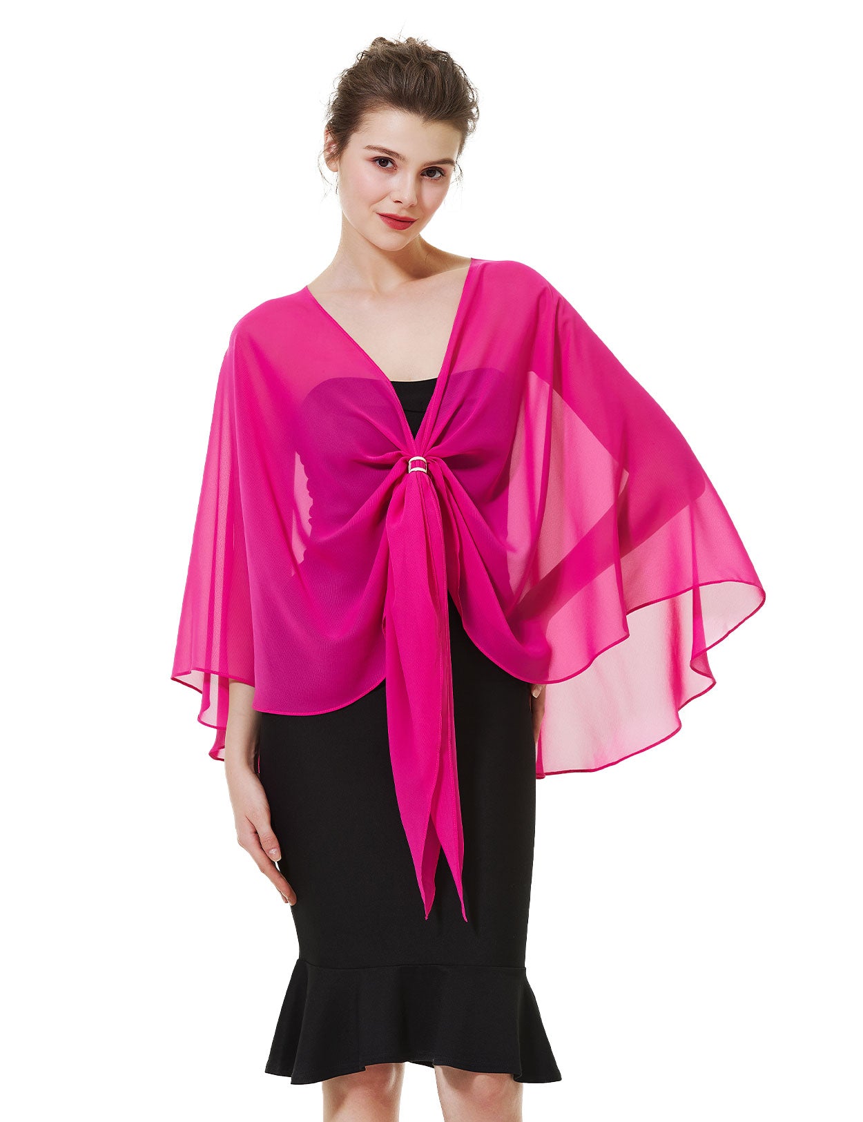 Elegant Chiffon Wedding Shawl for Evening Dresses
